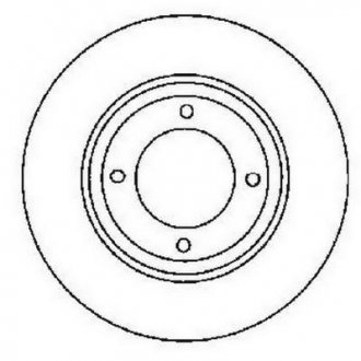 Передній гальмівний (тормозний) диск jurid 561688JC