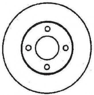 Передній гальмівний (тормозний) диск jurid 561690JC