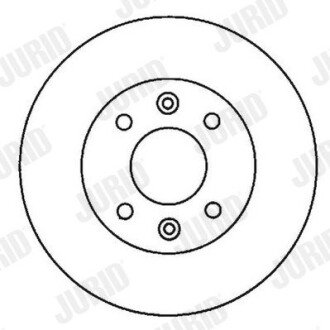 Вентилируемый тормозной диск jurid 561997JC