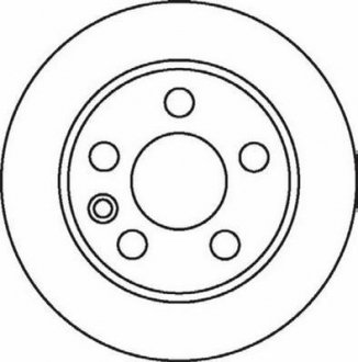 Задній гальмівний (тормозний) диск jurid 562057JC