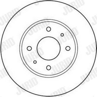 Вентилируемый тормозной диск jurid 562088JC