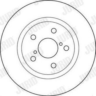 Вентильований гальмівний диск jurid 562119JC