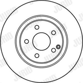 Вентилируемый тормозной диск jurid 562202JC