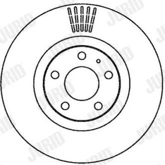 Вентильований гальмівний диск jurid 562265JC
