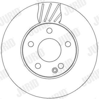 Вентильований гальмівний диск jurid 562312JC