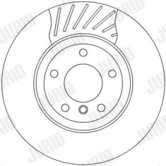 Вентильований гальмівний диск jurid 562318JC