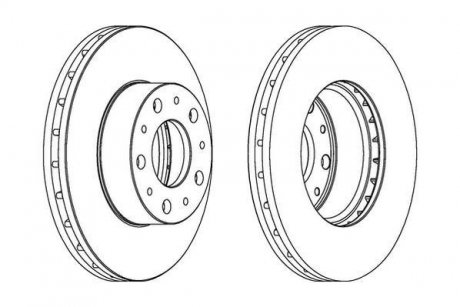 Гальмівний диск jurid 562468JC