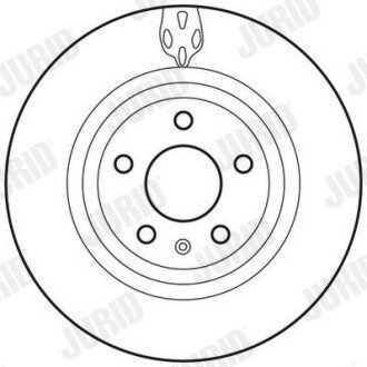 Вентилируемый тормозной диск jurid 562706JC