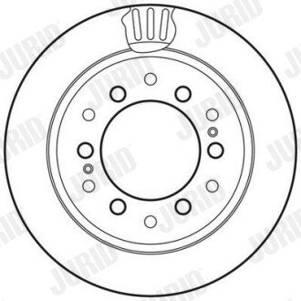 Вентилируемый тормозной диск jurid 562738JC