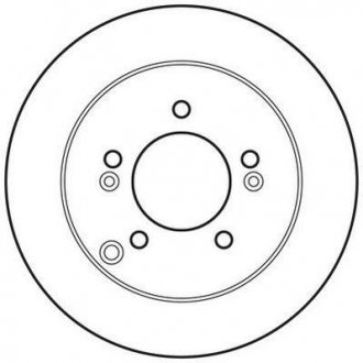 Задній гальмівний (тормозний) диск jurid 562810JC