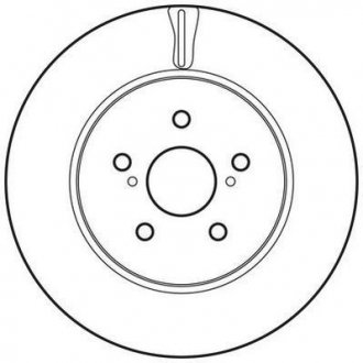 Вентильований гальмівний диск jurid 562824JC