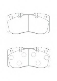 Передні тормозні (гальмівні) колодки jurid 2937409560
