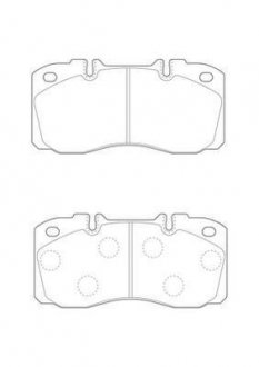 Передні тормозні (гальмівні) колодки jurid 2937409560