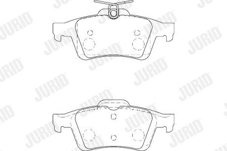 Тормозні (гальмівні) колодки jurid 573186D