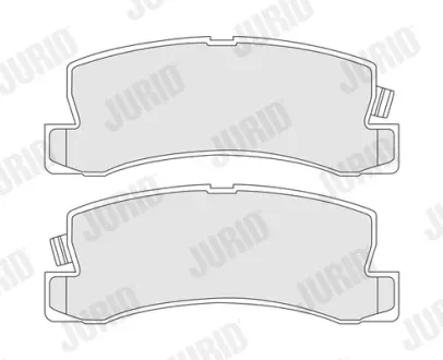 Задні тормозні (гальмівні) колодки Jurid 572188J