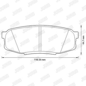 Задние тормозные колодки jurid 572597JC