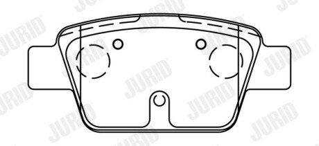 Задні тормозні (гальмівні) колодки jurid 573105J