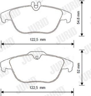 Задние тормозные колодки jurid 573248J
