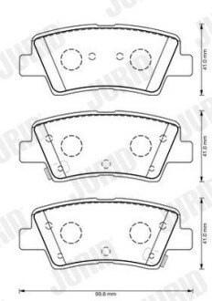 Задние тормозные колодки jurid 573369JC на Hyundai Элантра ad