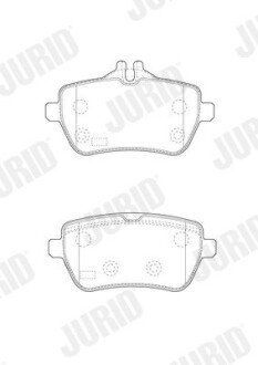 Задние тормозные колодки jurid 573451J