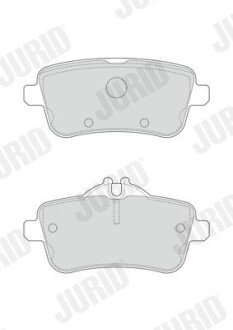 Задні тормозні (гальмівні) колодки jurid 573458J