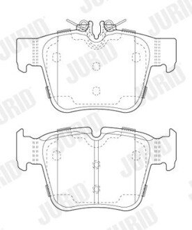 Задние тормозные колодки jurid 573803J