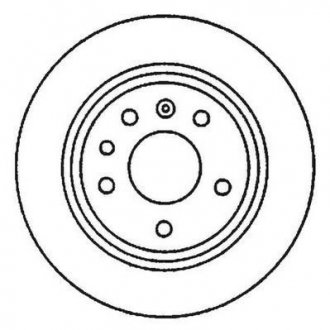 Задній гальмівний (тормозний) диск jurid 561870JC