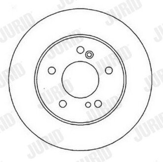 Задній гальмівний (тормозний) диск jurid 562014JC