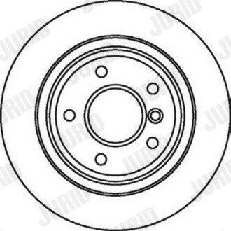 Задній гальмівний (тормозний) диск jurid 562062JC