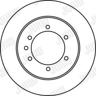 Задній гальмівний (тормозний) диск jurid 562223JC