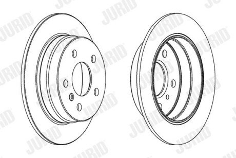 Задний тормозной диск jurid 562274JC
