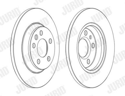 Задний тормозной диск jurid 562448JC