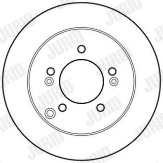 Задній гальмівний (тормозний) диск jurid 562810JC