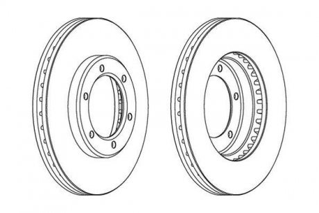 Задний тормозной диск jurid 562838JC