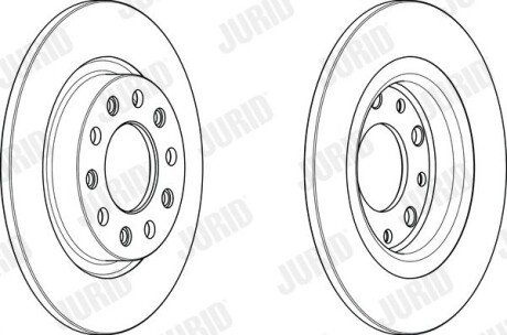 Задний тормозной диск jurid 563106JC