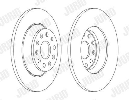Задний тормозной диск jurid 563168JC