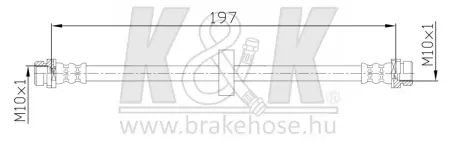 A_Гальмівний шланг FORD K&K FT2526