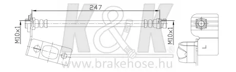 Гальмівний шланг K&K FT0673