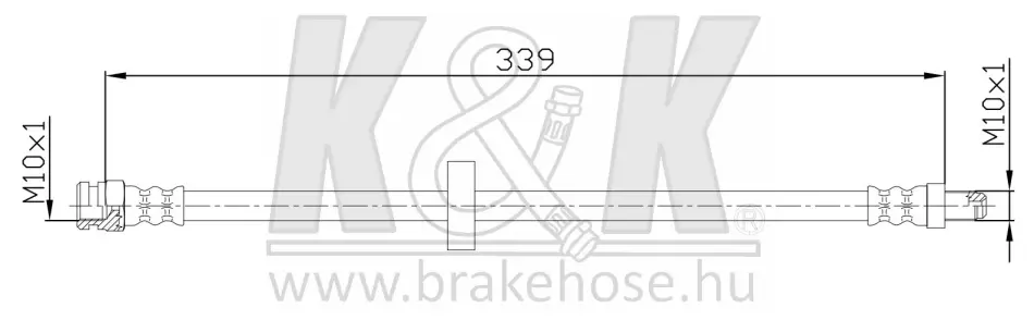 Гальмівний шланг K&K FT1150 (фото 1)