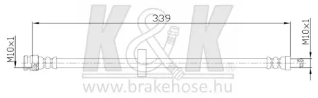 Тормозной шланг K&K FT1150 Фиат Дукато 230