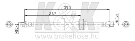 Гальмівний шланг K&K FT1168