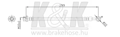 Гальмівний шланг K&K FT1229