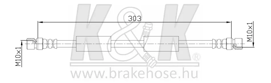 Тормозной шланг K&K FT1429