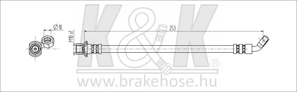 Гальмівний шланг K&K FT1435 (фото 1)