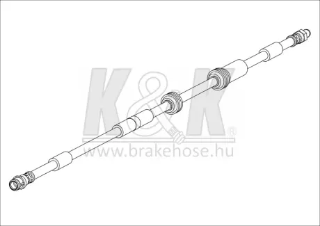 Тормозной шланг K&K FT1480