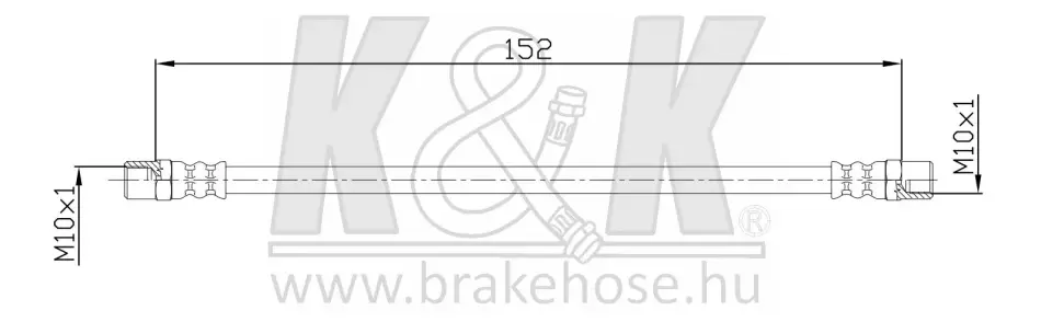Тормозной шланг K&K FT1681