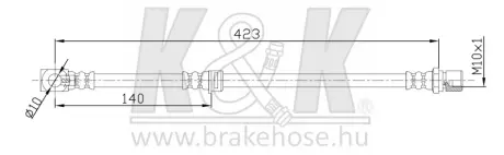 Гальмівний шланг K&K FT1758