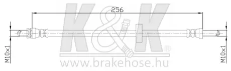 Тормозной шланг K&K FT2102