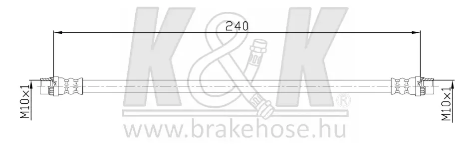 Гальмівний шланг K&K FT2146 (фото 1)