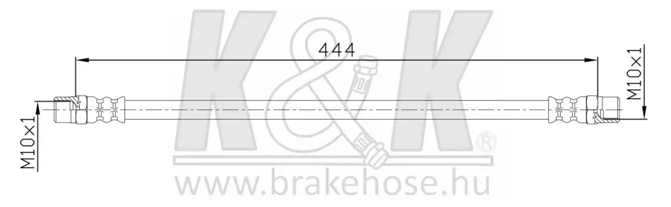 Тормозной шланг K&K FT2309